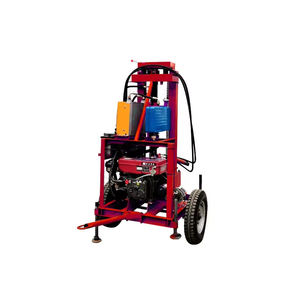 Foreuse hydraulique diesel portable sur roues pour la construction de puits d'eau, les travaux de forage et les prélèvements de sol - Product Image 2