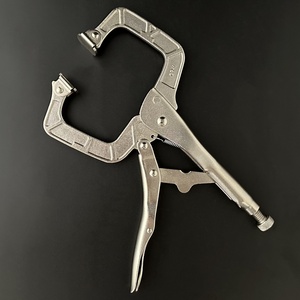 Abrazaderas de palanca niqueladas ajustables 11 #, Alicates de bloqueo de abrazadera de grado DIY para laboratorios de mantenimiento de electricistas de carpintería - Product Image 2