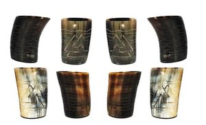 Best Quality Ox/Buffalo Horn Shot Glass Polished Animal Style Viking Drinking Cup Natural Craft Product - Product Image 2