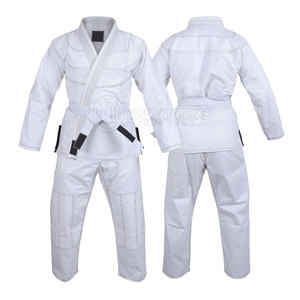 HASSAN WORKS INDUSTRY Service OEM, uniforme de BJJ pour hommes en coton 100%, léger, couleur unie, respirant, de haute qualité - Product Image 1