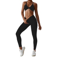 Kadın spor koşu için spor giyim seti spor Yoga tayt & giyim Fitness & spor 2 parça Set kadın kadın setleri