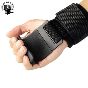 Wholesale UNIQUE GYM WEAR Neoprene Non-Skid Weight Lifting Grip Hooks Straps for Closure Wrist Support Black Hook <b>Bar</b> Straps - Product Image 3