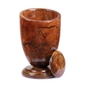 Figura de Lichtenberg, urna de resina y cremación de palisandro para adultos humanos, urna de cenizas funerarias grandes para adultos de hasta 200 Lbs - Product Image 1