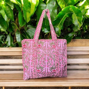 Vintage handmade chần Tote Túi Phong Cách Ấn Độ Túi mua sắm cho phụ nữ, có sẵn cho số lượng lớn bán buôn đơn đặt hàng - Product Image 3