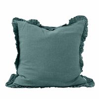 Housse de coussin multicolore à rayures et à volants Taie d'oreiller décorative pour la maison Taie de coussin classique de luxe moderne