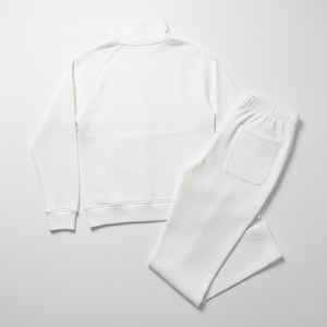 Chándal de Algodón Interlock de Primera Calidad para Hombre, Colores Personalizados, Cuello Estructurado, Cierre con Cordón, Lavado Ácido Vintage de Lujo - Product Image 6