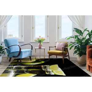 Tapis imprimé : personnalisable, moderne, lavable en machine, pour salon et cuisine, tapis gobelin - Product Image 3