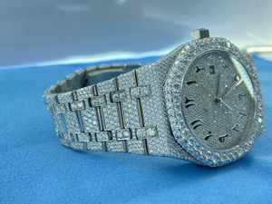 Nuevo reloj personalizado de alta calidad para hombres Iced out Lab Grown Watch Diamond Studded Hip Hop Diamond Jewelry - Product Image 5