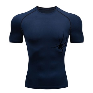 Personnaliser la nouvelle chemise respirante coupe ajustée 2025 vêtements de jogging élégants pour hommes 2025 imprimé en 3D Summer Rash Guard - Product Image 3
