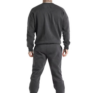 Ropa transpirable para exteriores, calidez, logotipo personalizado y manga larga, cuello redondo, cuello, cierre de cordón, ropa de diario, chándal para hombre - Product Image 2