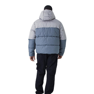 Veste matelassée pour hommes avec deux poches design imperméable, tenue d'hiver décontractée et longue, streetwear, veste d'hiver de grande taille, vente en gros OEM - Product Image 3