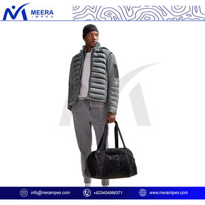 Chaqueta acolchada térmica avanzada para hombre con tela que absorbe la humedad, cuello alto para un calor adicional, dobladillo con cordón ajustable - Product Image 4