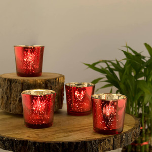 Candelita de cristal ámbar acanalado Vintage y portavelas votivas tarro de vela de cristal vacío para decoración del hogar vela perfumada con impresión personalizada - Product Image 2