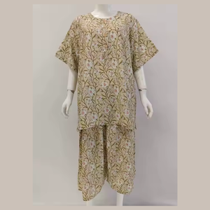 Chemises de nuit brodées de haute qualité pour femmes grandes tailles, longueur genou, ODM, vêtements de nuit d'été pour un usage quotidien - Product Image 1