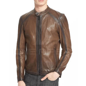 เสื้อแจ็กเก็ตหนังสำหรับผู้ชายเสื้อแจ็คเก็ตหนังสำหรับผู้ชายเสื้อแจ็กเก็ตหนังแนวสตรีท - Product Image 2