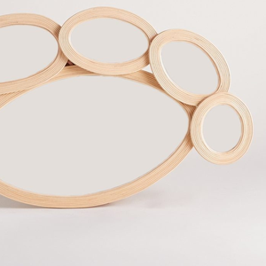 Espejos de pie en forma de huevo de racimo de ratán natural de nuevo diseño único o decoraciones colgantes de pared para la decoración del hogar y la sala de estar - Product Image 5