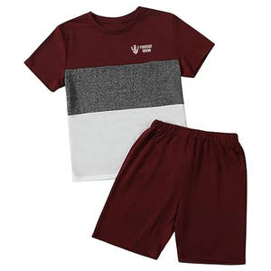 Vente chaude T-shirt & Shorts Ensemble Short à la mode Ensemble pour la formation Porter un short confortable Ensemble pour hommes - Product Image 1