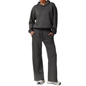 Kivotech fabrique des ensembles de survêtement décontractés pour femmes de haute qualité avec logo personnalisé, sweat-shirt à capuche pour femmes - Product Image 2