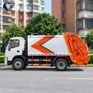 Camion de nettoyage des poubelles EURO 6, camion à ordures 4x2 à chargement arrière avec compression des déchets et réservoir d'égouts - Product Image 3