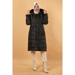 Chaqueta Acolchada con Capucha, Casual, de Manga Larga, Estilo Gabardina - Product Image 6