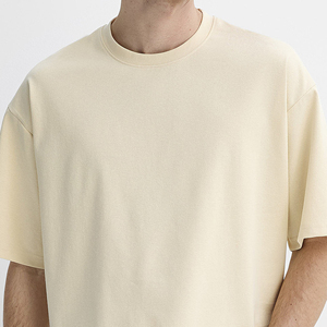 เสื้อยืดผู้ชาย 220 กรัม ผ้าคอตตอน 100% สไตล์สตรีทแวร์ โลโก้สั่งทำด้านหน้า คอกลม ทรงครอป ปกติ ไม่ยับ ระบายอากาศได้ดี - Product Image 3