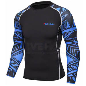 Vente en gros de Rash Guards personnalisés imprimés de bonne qualité pour hommes, vêtements de fitness, Rash Guard 2026 - Product Image 2