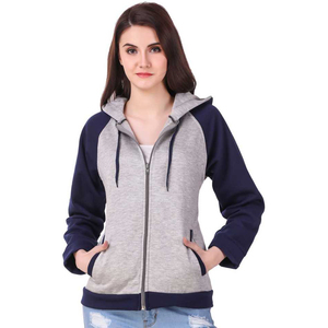 Sudadera con capucha de alta calidad para mujer, logotipo personalizado, etiqueta hecha de algodón, poliéster, bolsillos de canguro, insignia de punto de temporada de invierno - Product Image 2