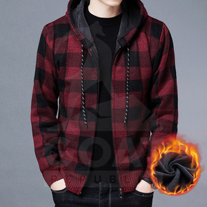 เสื้อแจ็คเก็ตทำงานลำลองผ้าฟลีซลายสก็อตผ้าฝ้ายสำหรับฤดูหนาวปี 2025 ติดกระดุม พร้อมโลโก้ด้านหน้า เสื้อนอกสำหรับผู้ชาย - Product Image 4