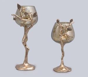 Luxury Golden <b>Candle</b> Stand Enhances Table Centerpiece Living Bedroom And Dining Room With Stylish Elegant Flair - Product Image 6