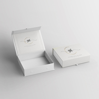 Boîte cadeau rigide en carton verni sur mesure avec couvercle rabattable, fournisseur pour commandes en gros, taille personnalisée imprimée