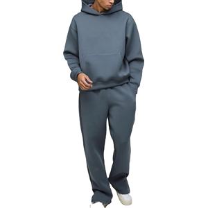 Survêtement d'hiver pour homme, motif uni, 100 % coton, polaire respirant, taille élastique, style décontracté, prix de gros 2026 - Product Image 3