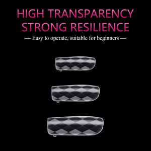 Offre Spéciale 3D diamant amande conseils plaque à ongles flexible presse sur ongles <span class=keywords><strong>Gel</strong></span> doux portant des ongles irréguliers double forme - Product Image 5