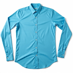 Último diseño de algodón y poliéster de manga larga, mezcla de ropa a granel, camisa de vestir Formal, camisa informal ajustada personalizada para hombres - Product Image 6