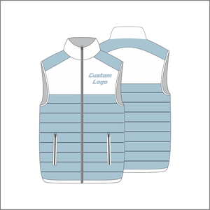 Chaleco de algodón sin mangas, chaqueta personalizada para hombre, chaleco acolchado con logo - Product Image 2