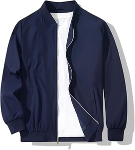 Veste en polaire softshell à double boutonnage décontractée pour homme, en fourrure de mouton, avec sequins, capuche amovible, réversible, coupe-vent bomber - Product Image 6