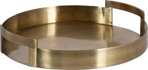 Round Metal <b>Tray</b> <b>with</b> <b>Handles</b> Decorative & <b>Serving</b> <b>Tray</b> for Home, Hotel, and Gifting - Product Image 6