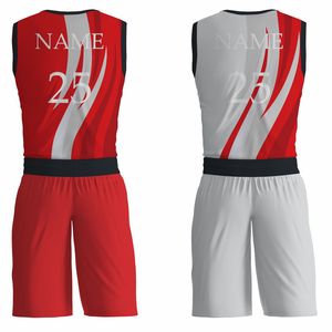 Ensemble d'uniformes de basketball personnalisés imprimés réversibles de qualité supérieure, sans manches, séchage rapide, évacuation de l'humidité, vente en gros - Product Image 2