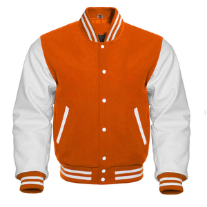 2024 Venta al por mayor logotipo personalizado Plain Letterman invierno cortavientos de talla grande chaqueta universitaria chaquetas universitarias para hombres - Product Image 5