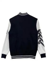 แจ็คเก็ตวาร์ซิตี้ขนสัตว์สีแดงขาวแบบยูนิเซ็กซ์ ออกแบบเองได้ สไตล์ไฮสตรีทบางเบา คอตั้ง กันลม ระบายอากาศได้ดี สำหรับฤดูหนาว รุ่นใหม่ - Product Image 5