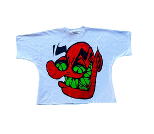 เสื้อยืดบ็อกซี่กราฟิกแบบวินเทจสำหรับผู้ชายเสื้อโอเวอร์ไซส์ผ้าฝ้ายธรรมดาพิมพ์ลายสกรีนระบายอากาศยาวสั้น - Product Image 5