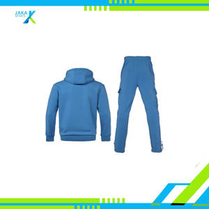 Survêtement athlétique pour hommes 2 pièces survêtement pull à capuche et pantalon de jogging tenue de sport décontractée avec poches - Product Image 5
