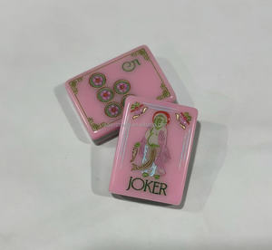 Mini jeu de mahjong chinois portable en acrylique, jeu familial de voyage - Product Image 3