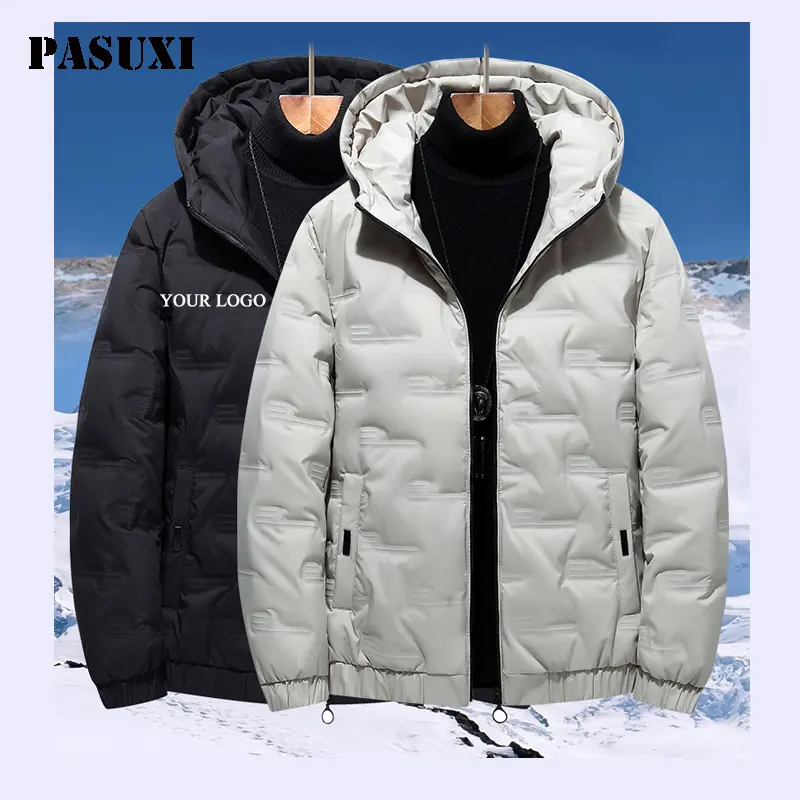 Paduxi Groothandel Custom Heren Casual Werkkleding Winter Outdoor Gewatteerde Bubble Dons Puffer Jack