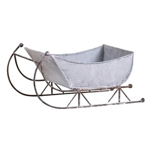 Traîneau de Noël moderne en fer rouge, vente chaude, traîneau du Père Noël pour décorations festives, fabrication métallique personnalisée, populaire - Product Image 5