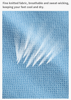Chaussettes de sport respirantes avec compression de la voûte plantaire et logo personnalisé pour la course à pied