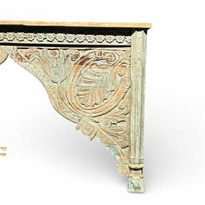 Mesa Consola de Madera de Olmo Maciza Hecha a Mano, Diseño Contemporáneo de Lujo, Convertible para Entrada, Sala de Estar, Mueble Decorativo Perfecto - Product Image 3