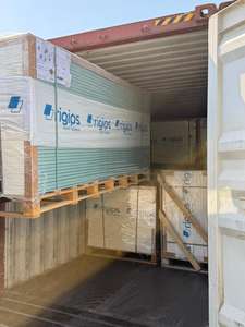 Plaque de plâtre hydrofuge, plaque de plâtre à bord carré résistante à l'humidité, 12,5 mm, Placo, Plaque de Plâtre BA13 - Product Image 2