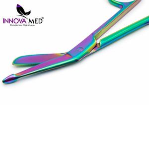 Tijeras Quirúrgicas de Acero Inoxidable para Vendajes, Multicolor, con Impresión de Logotipo Personalizado, Certificación CE Clase II, Instrumento Manual - Product Image 4