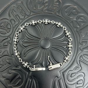 Unisex Retro Cross Flower Vintage Punk Style Thick Plated Alloy Chain <strong>Bracelet</strong> Metal Cross Dice Charm <strong>Bracelet</strong> <strong>for</strong> Men and <strong>Women</strong> - Product Image 6