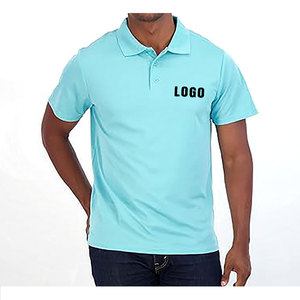 Chemises de golf pour hommes respirantes les plus vendues, en maille unie, séchage rapide, personnalisables, polyester/coton, manches courtes, avec poche - Product Image 2